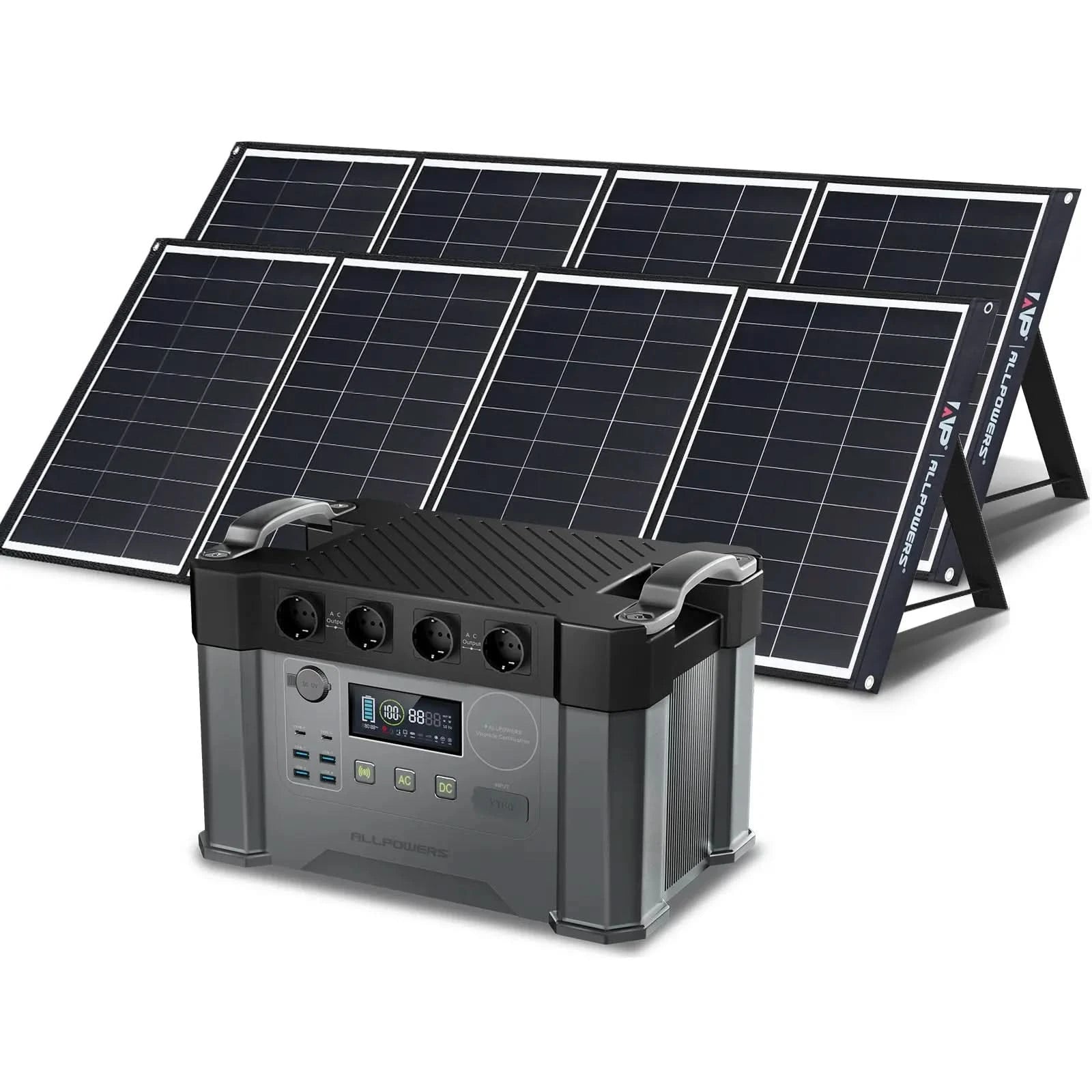 ALLPOWERS Solar Generator Kit 2000W (S2000 + SP035 200W Solar Panel)