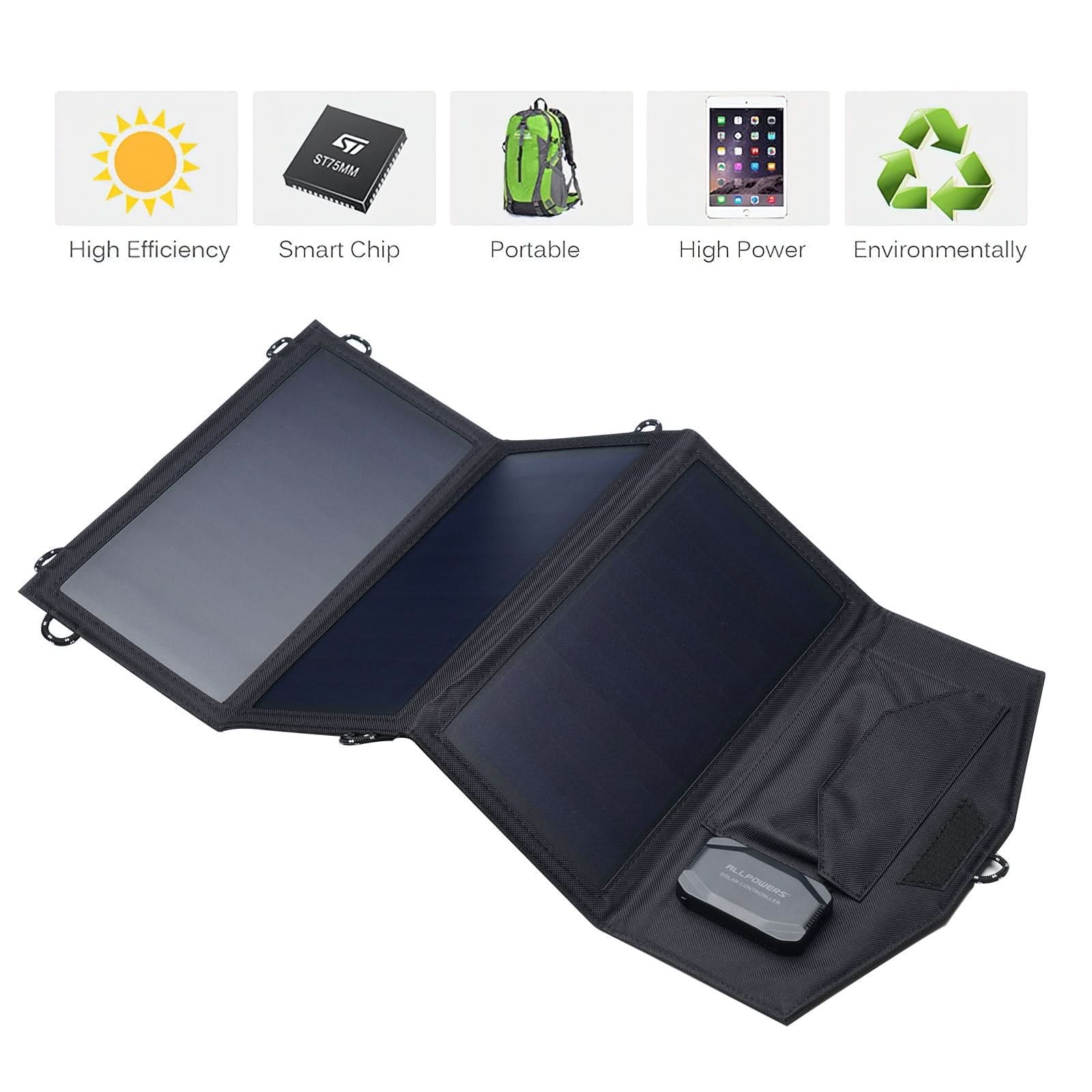 ALLPOWERS 18V 21W Solar Panel