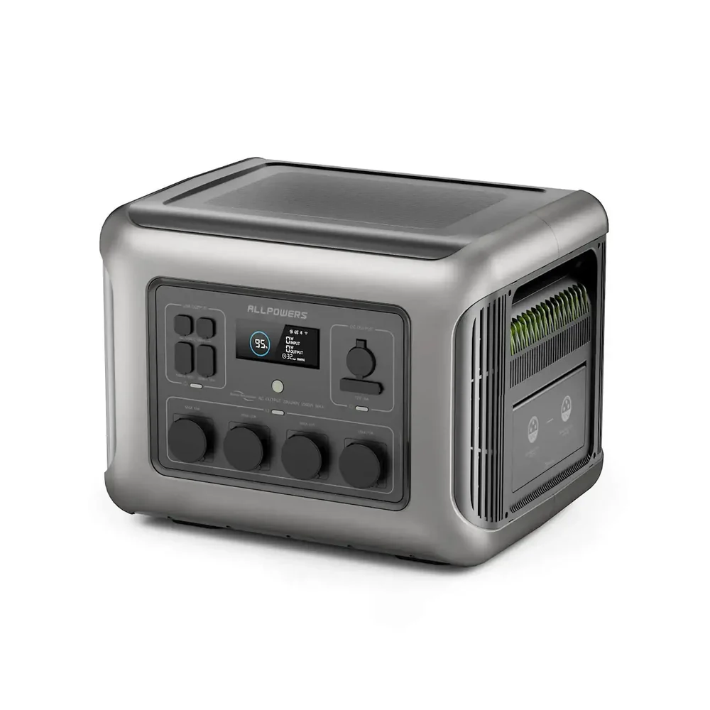 ALLPOWERS R2500 Estação de energia portátil 2500W 2016Wh Bateria LiFeP04 portátil pequeno e leve