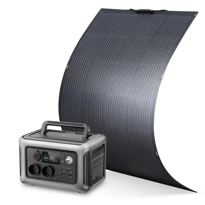ALLPOWERS Kit Gerador Solar 600W (R600 + SF100 Painel Solar Flexível 100W)