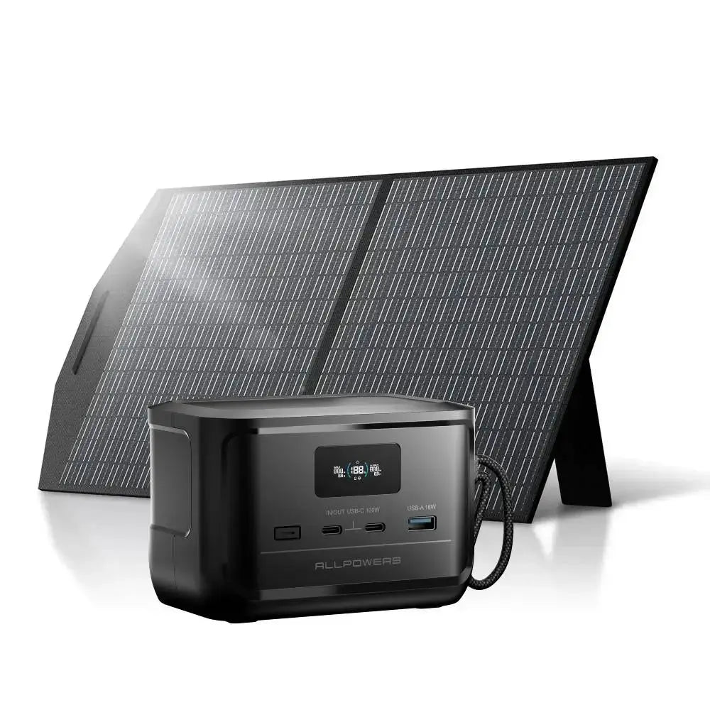 ALLPOWERS SOLAX P100 DC Estação de energia portátil | 128W 99.2Wh