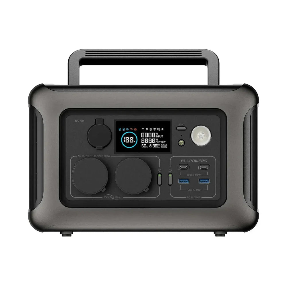 ALLPOWERS Kit Gerador Solar 600W (R600 + Painel Solar SP027 100W)