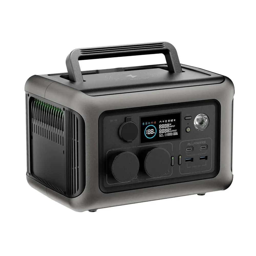 ALLPOWERS Kit Gerador Solar 600W (R600 + SF100 Painel Solar Flexível 100W)