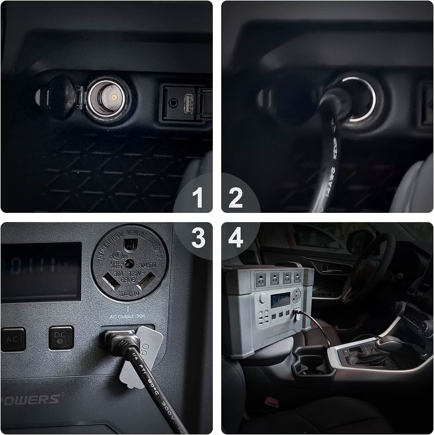 ALLPOWERS Car cigarette lighter charger to XT60 1.5M/4.9FT