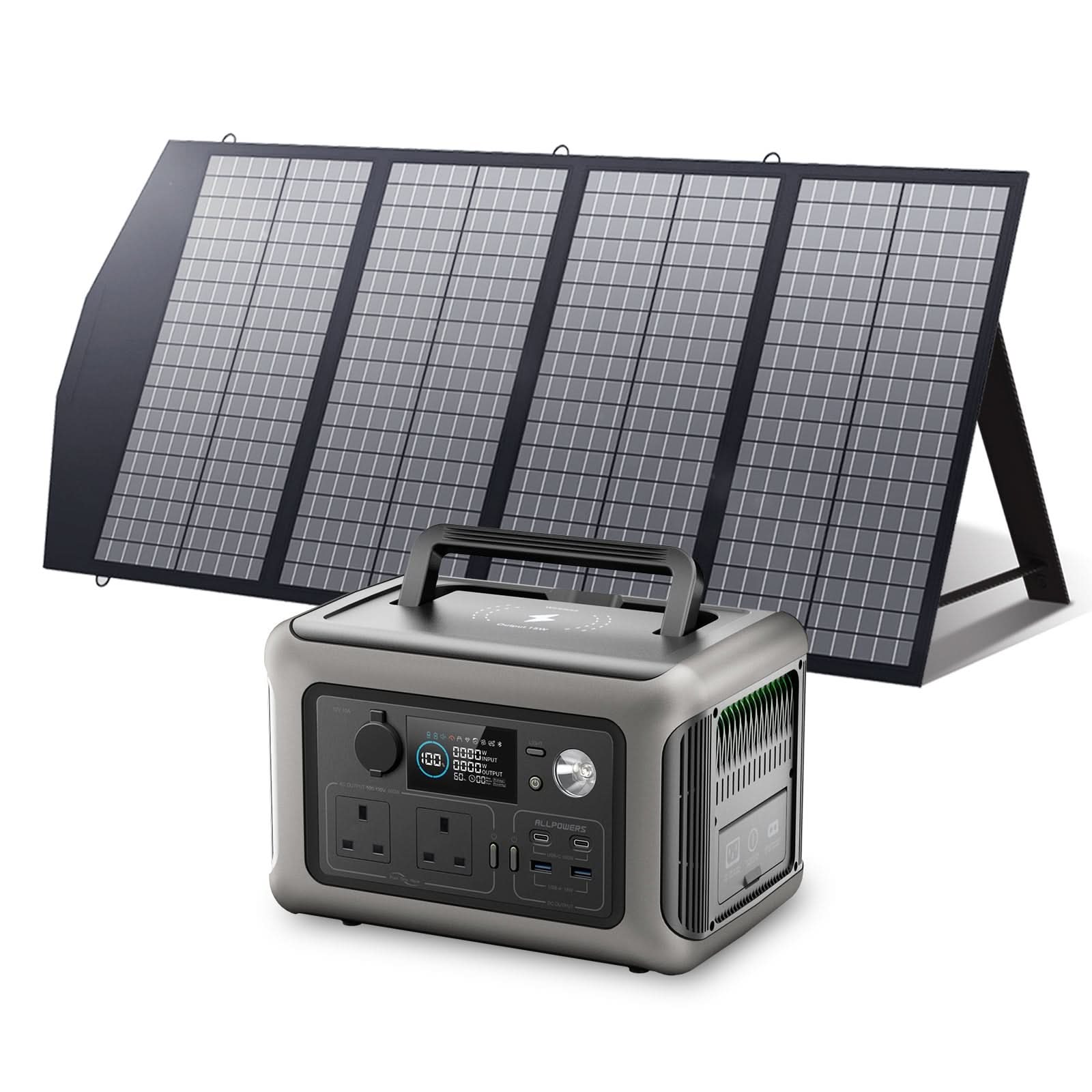 ALLPOWERS Solar Generator Kit 600W (R600 + SP029 140W Solar Panel)