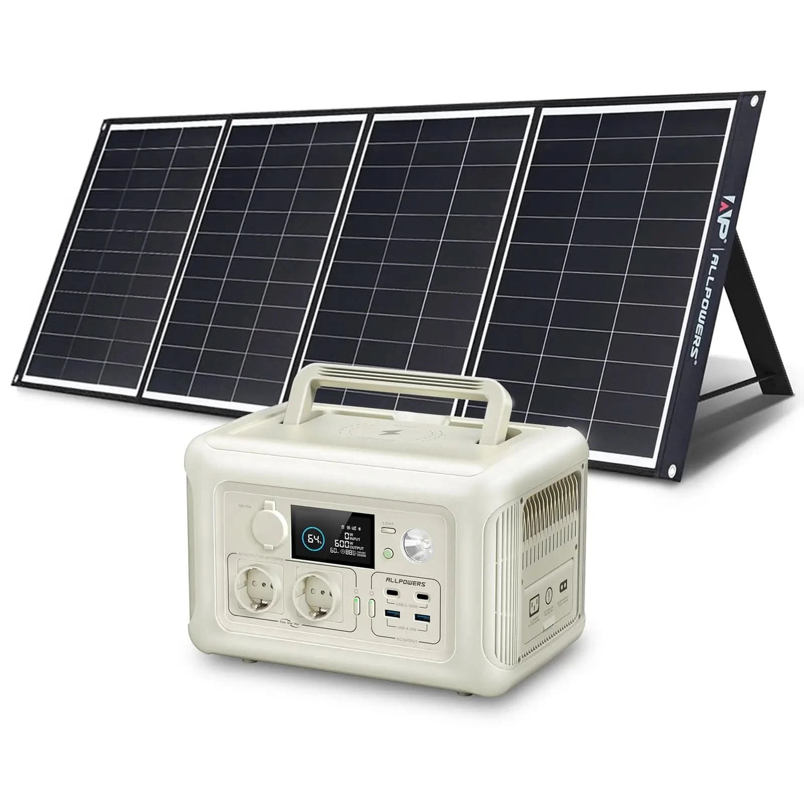 ALLPOWERS Solar Generator Kit 600W (R600 + SP035 200W Solar Panel)