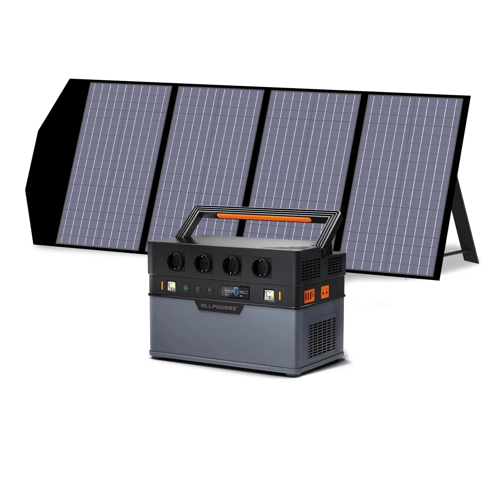 Kit Gerador Solar ALLPOWERS 1500W (S1500 + Painel Solar SP029 140W)