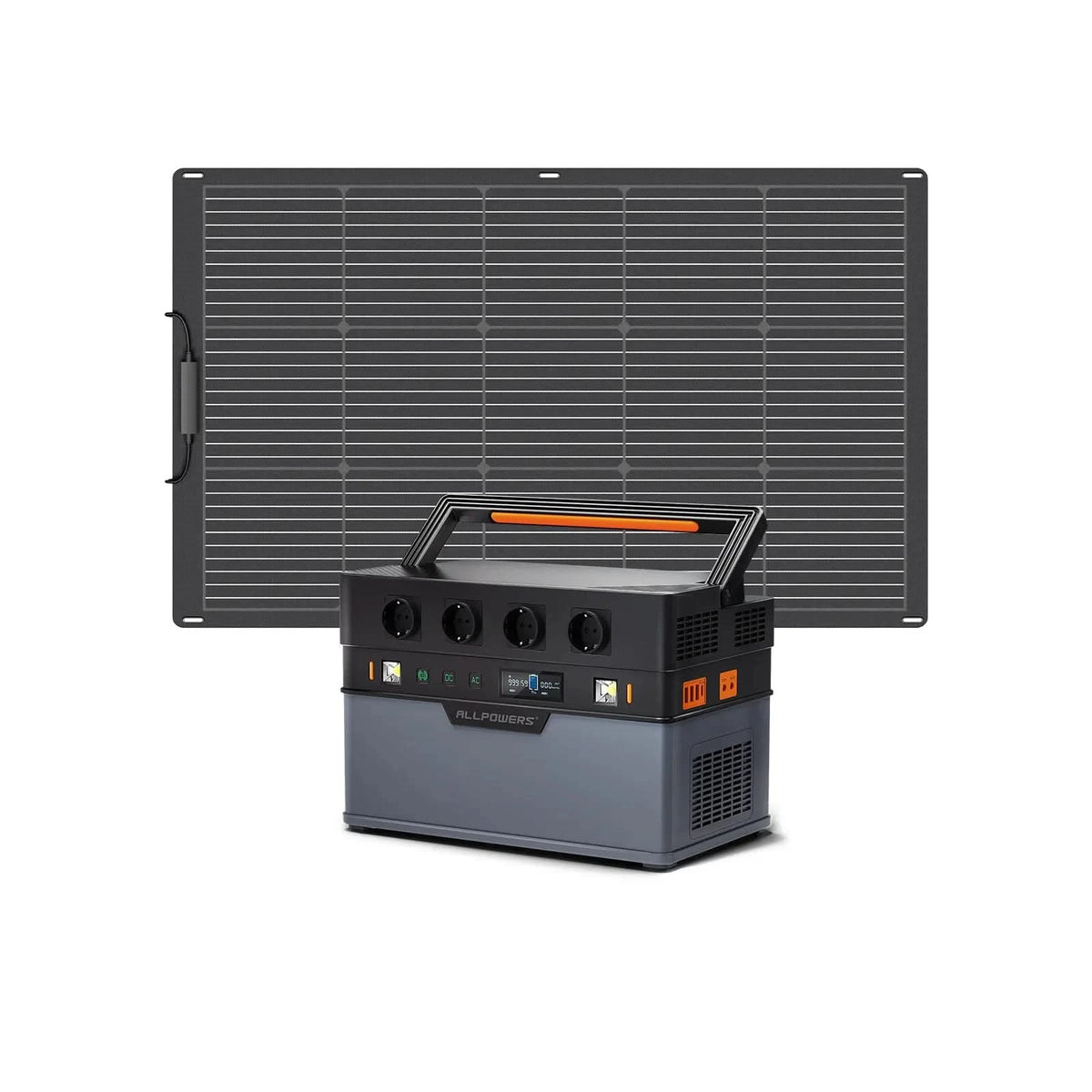 Kit Gerador Solar ALLPOWERS 1500W (S1500 + SF100 Painel Solar Flexível