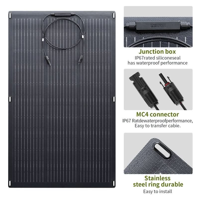 ALLPOWERS Solar Generator Kit 600W (R600 + SF100 100W Flexible Solar Panel)