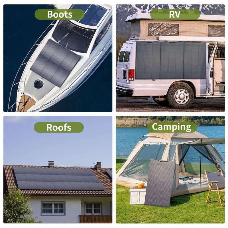 ALLPOWERS Solar Generators Kit 200W (S200 + SF100 100W Flexible Solar Panel)