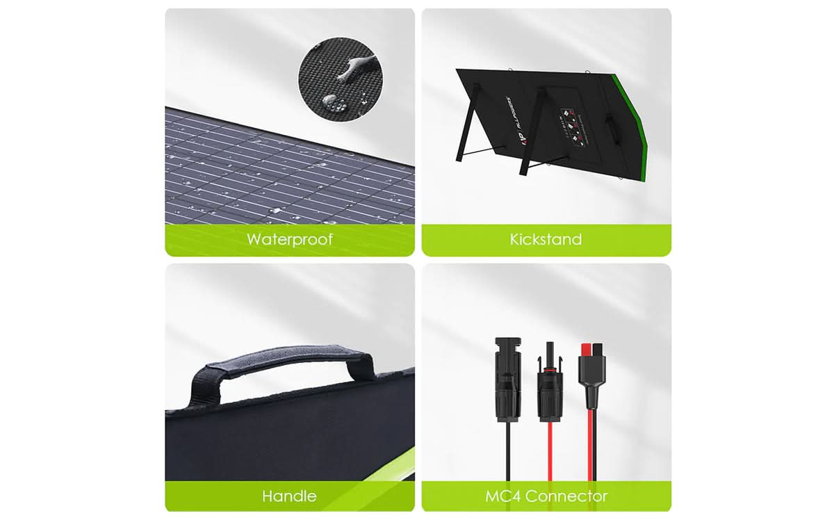 Kit Gerador Solar ALLPOWERS 200W (S200 + Painel Solar SP027 100W) ALLPOWERS