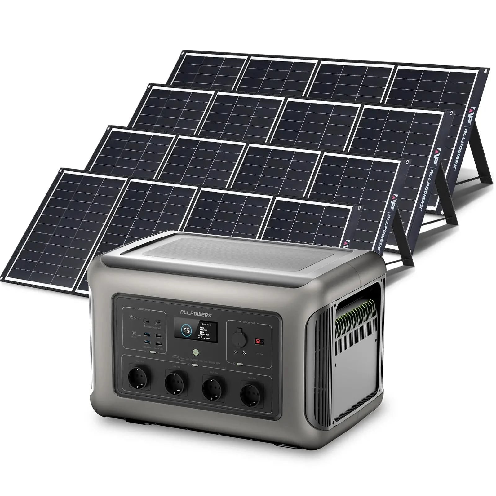 ALLPOWERS Solar Generator Kit 3500W (R3500 + SP035 200W Solar Panel)