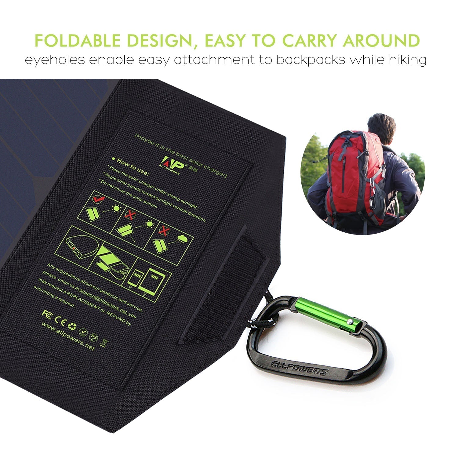 ALLPOWERS 5V 10W Solar Charger