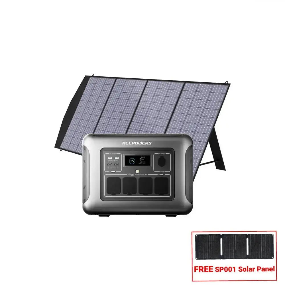 ALLPOWER Kit Gerador Solar 1600W (R1500 LITE + Painel Solar SP033 200W)