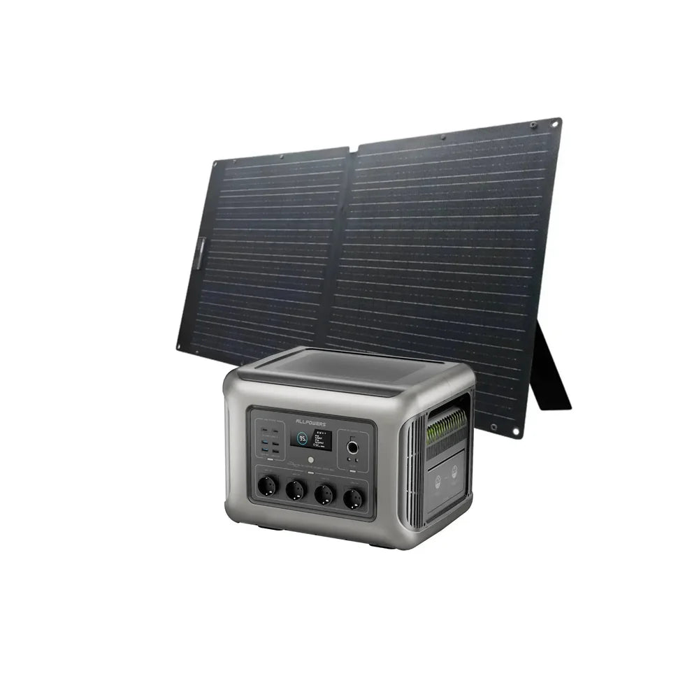Kit Gerador Solar ALLPOWERS 2500W (R2500 V2 + Painel Solar SOLAX SE100 100W)
