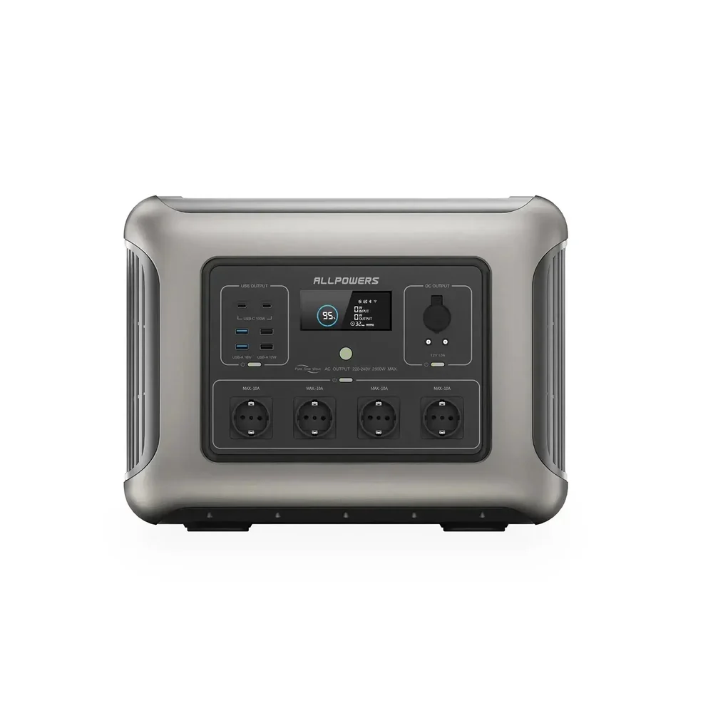 ALLPOWERS R2500 Estação de energia portátil 2500W 2016Wh Bateria LiFeP04 portátil pequeno e leve