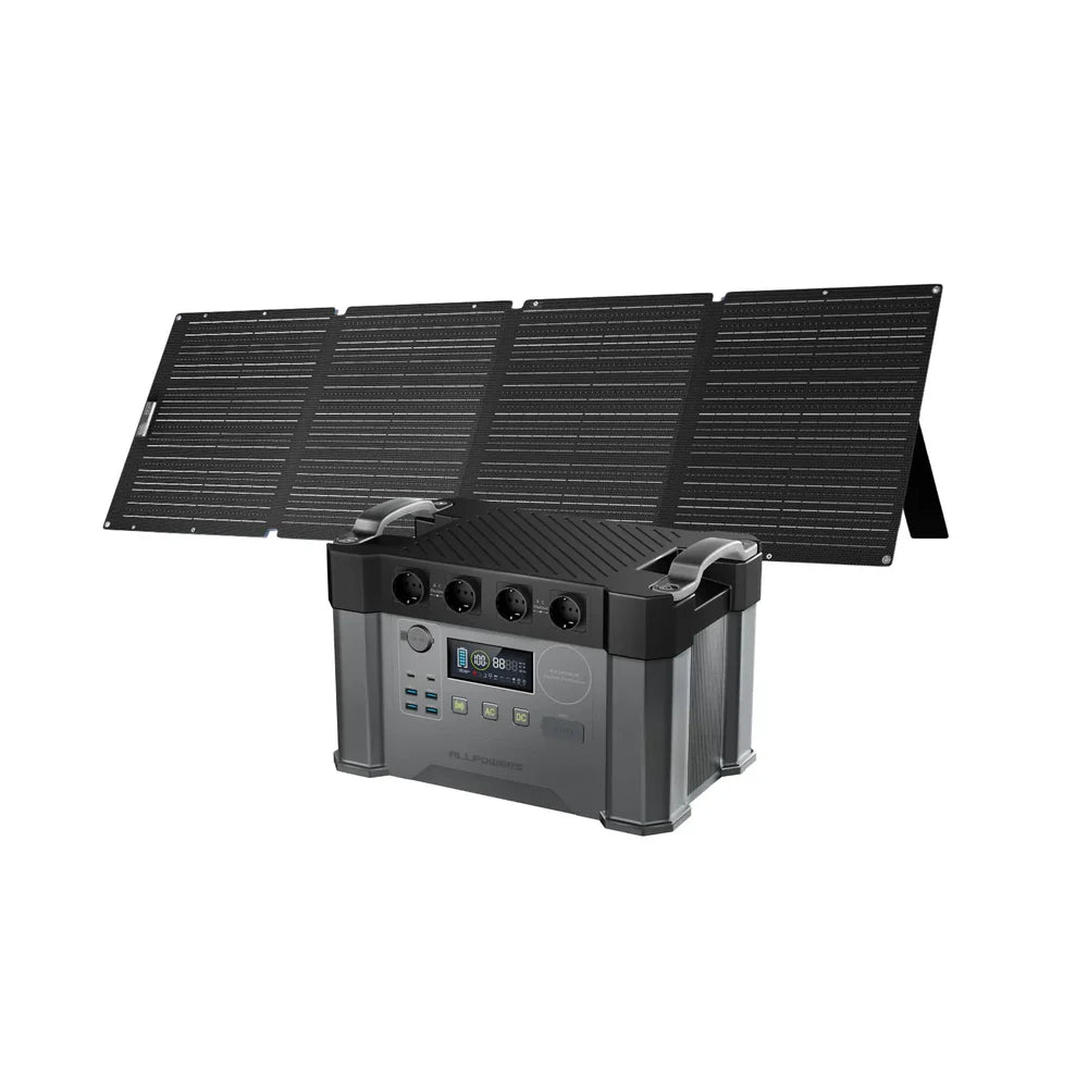 ALLPOWERS Kit Gerador Solar 2400W (S2000 Pro + Painel Solar SE200 200W)