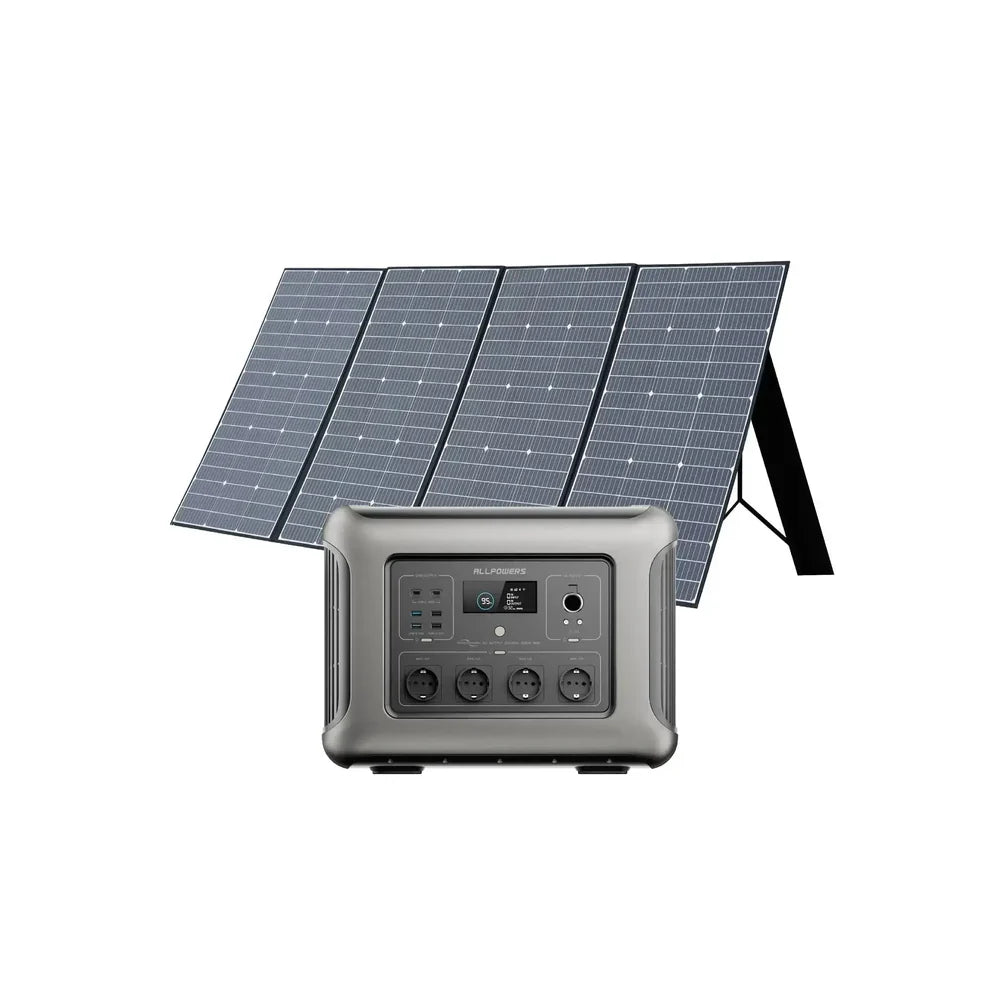 Kit Gerador Solar ALLPOWERS 2500W (R2500 V2 + Painel Solar SP037 400W)