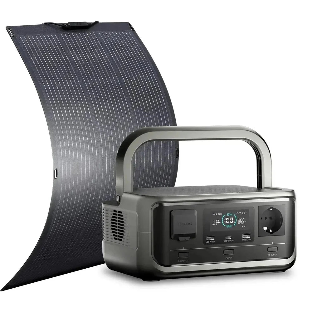ALLPOWERS Kit Gerador Solar 300W (VOLIX P300+SF100 Painel Solar 100W)