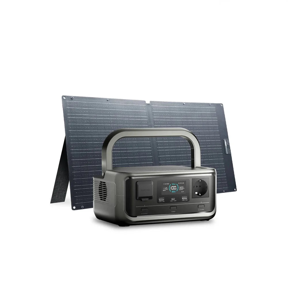ALLPOWERS Kit Gerador Solar 300W (VOLIX P300+SE100 Painel Solar 100W)
