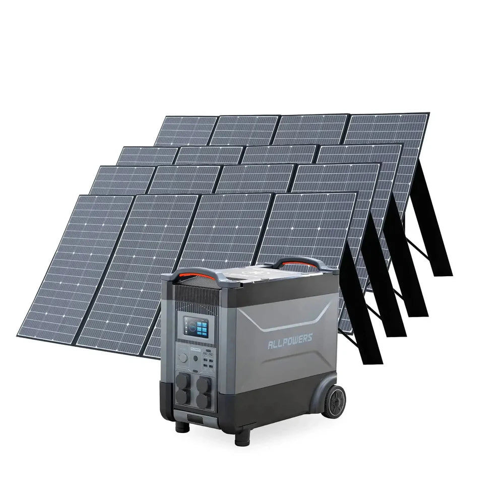 Kit Gerador Solar ALLPOWERS 4000W (R4000 + Painel Solar SP037 400W)