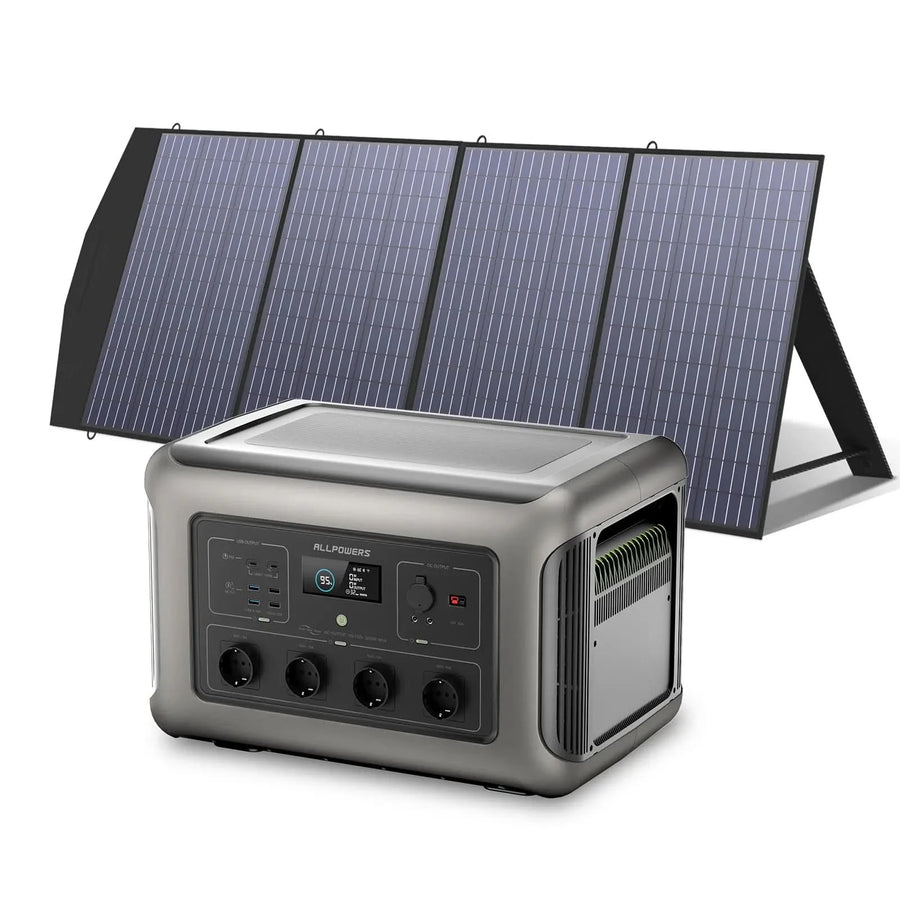 ALLPOWERS Solar Generator Kit 3500W (R3500 + SP033 200W Solar Panel)