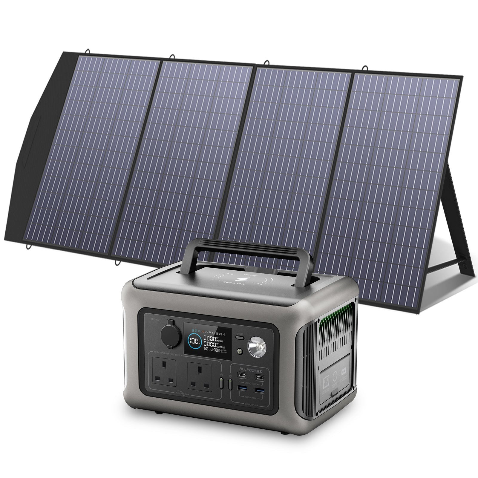 ALLPOWERS Solar Generator Kit 600W (R600 + SP033 200W Solar Panel)